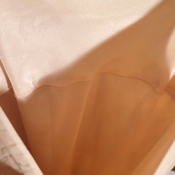 NWOT ELEY KISHIMOTO Silk Beaded Silver & Peach Evening Dress - Picture 14 of 14